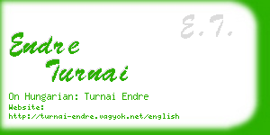 endre turnai business card